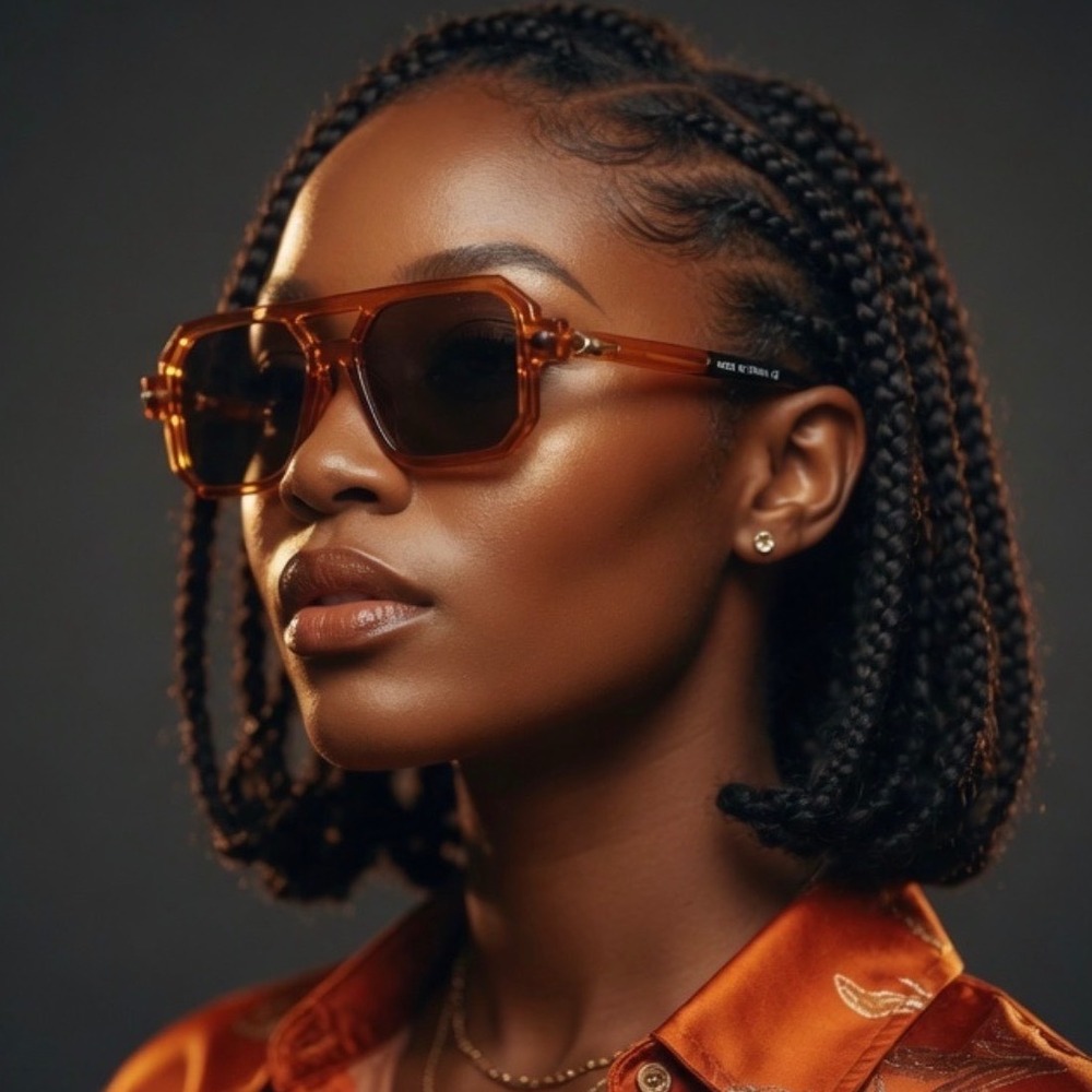 Retro Rectangle Flat Top Women Sunglasses -Chunky Square Tinted Sun Glasses 2026